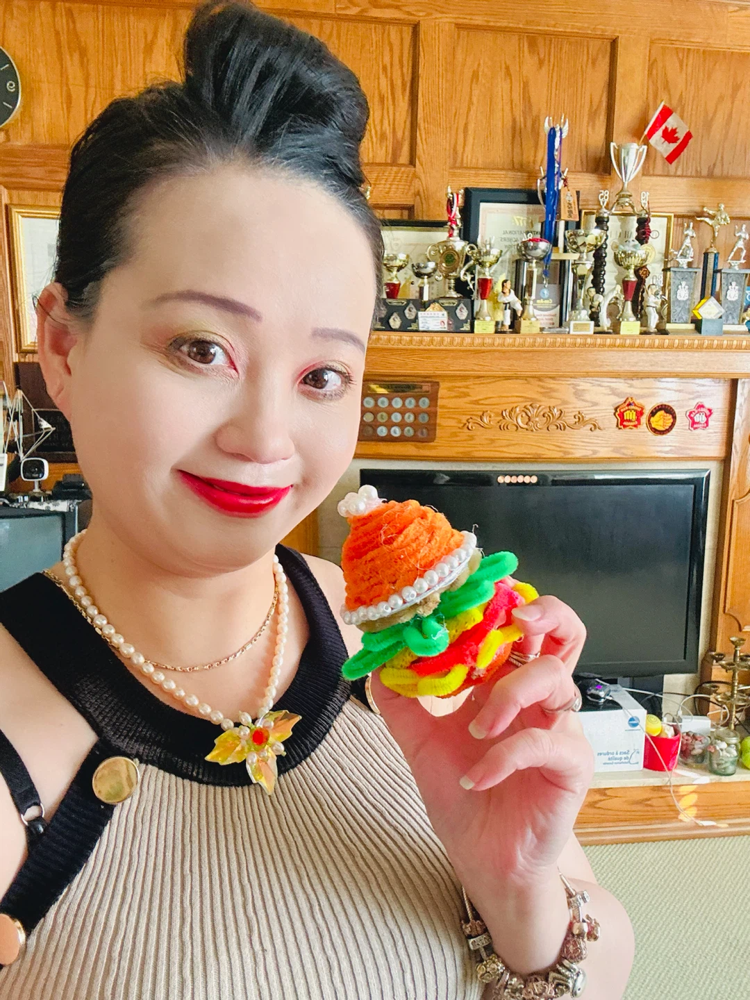 Handmade McDonald's Themed Pipe Cleaner Craft