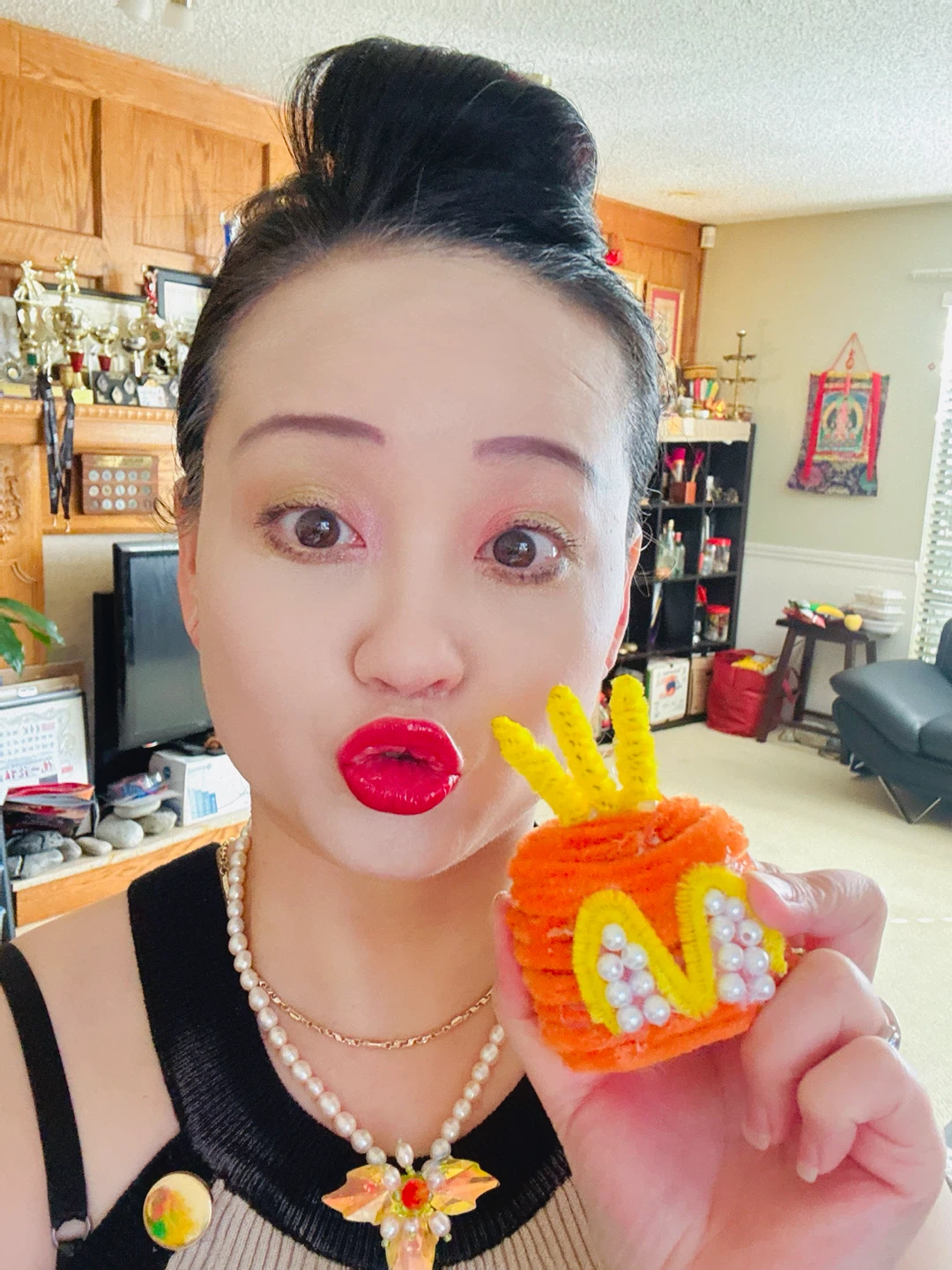 Handmade McDonald's Themed Pipe Cleaner Craft - photo 2