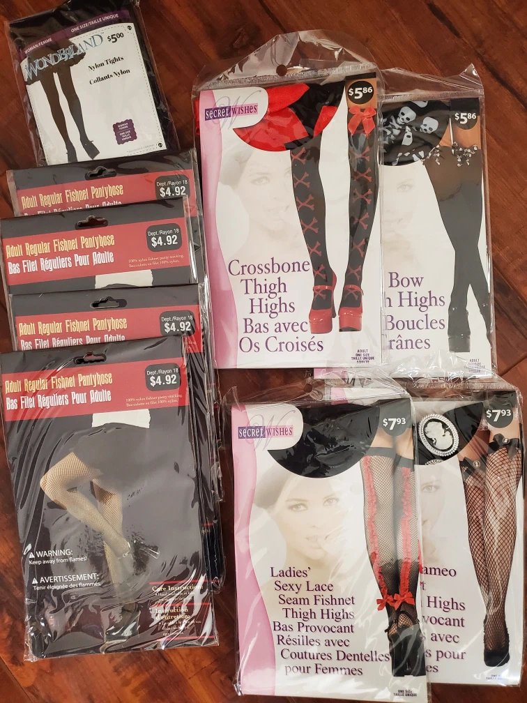 Assorted Women's Hosiery and Fishnets