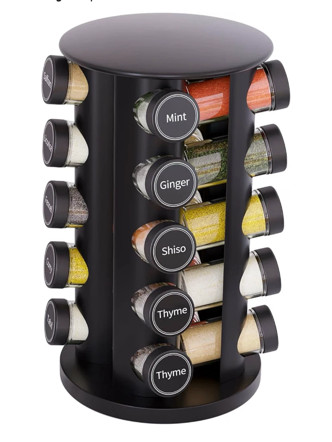 DEFWAY Revolving Spice Rack Organizer