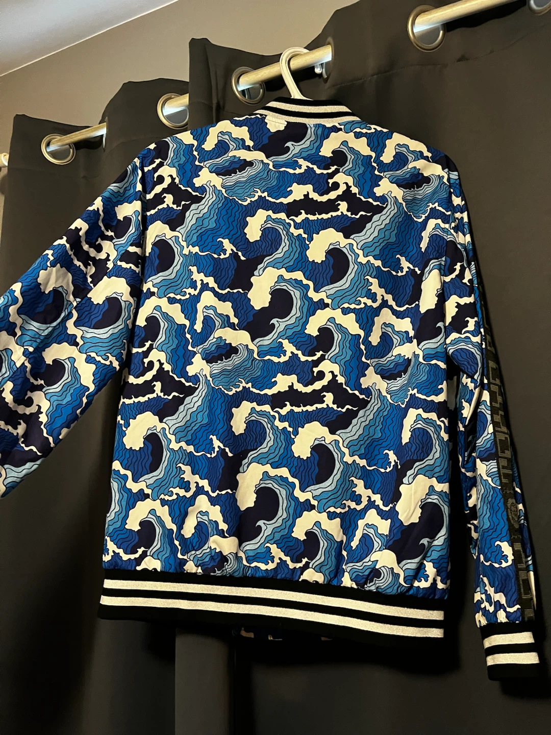 Tokyo Boy Wave Print Bomber Jacket - photo 2