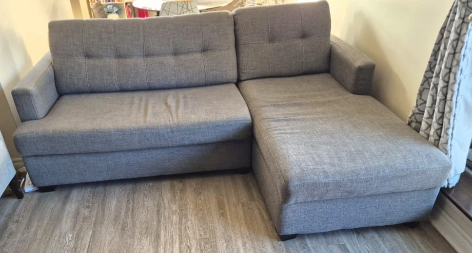 Hudson’s Bay Grey Sectional Sofa Bed with Storage