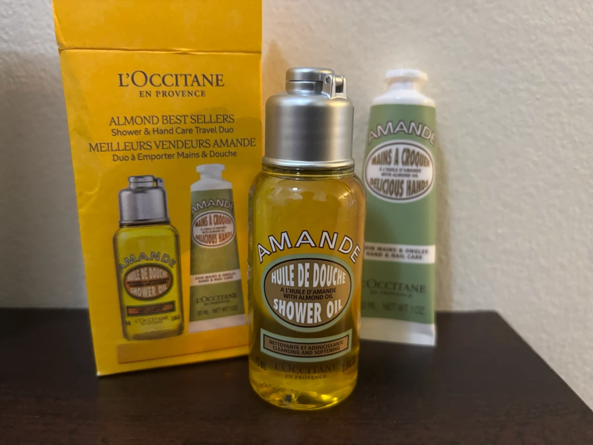 NEW-L'Occitane Almond Shower & Hand Care Travel Duo