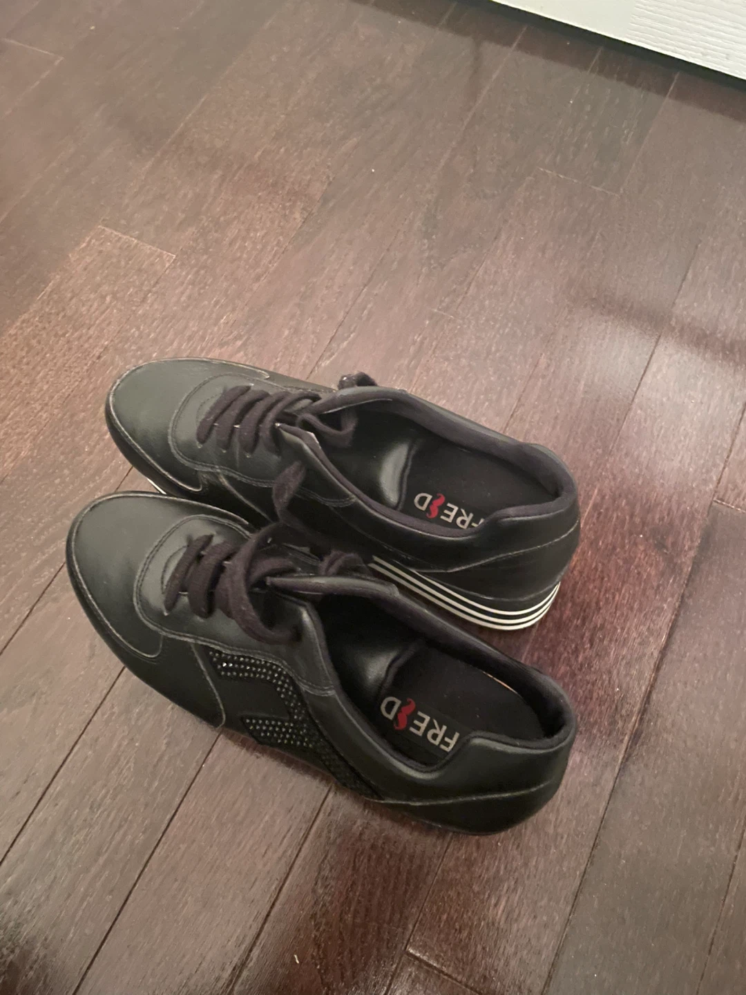 Fred D Black Platform Sneakers