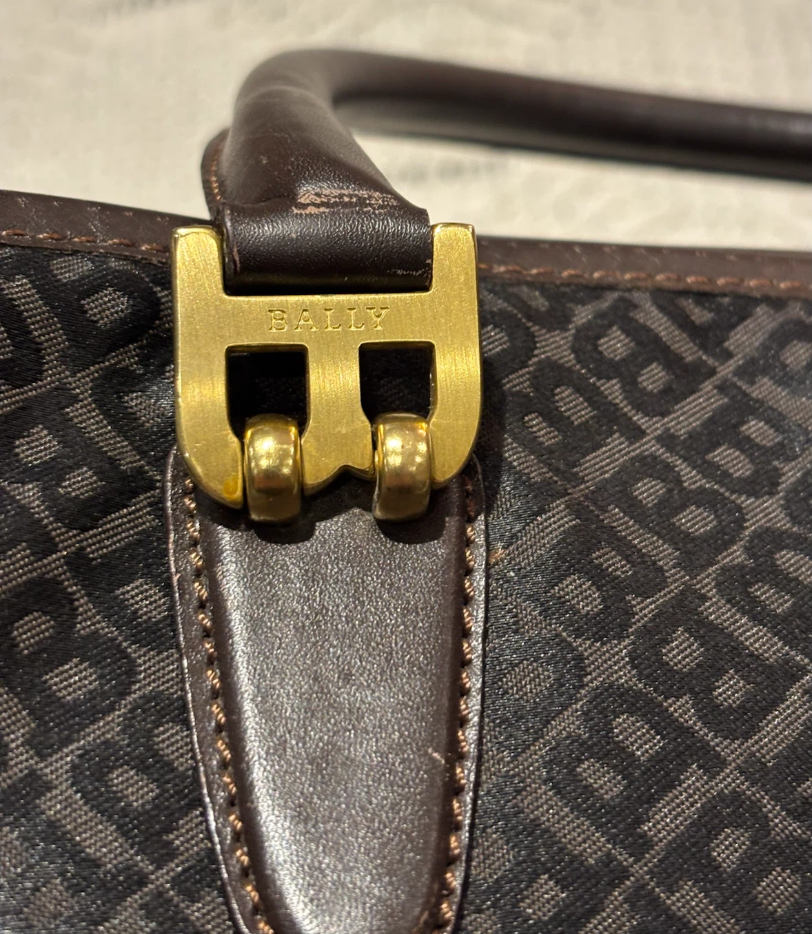 Bally Monogram Top Handle Handbag - photo 4