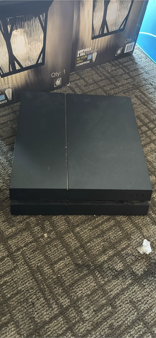 PS4 with cables