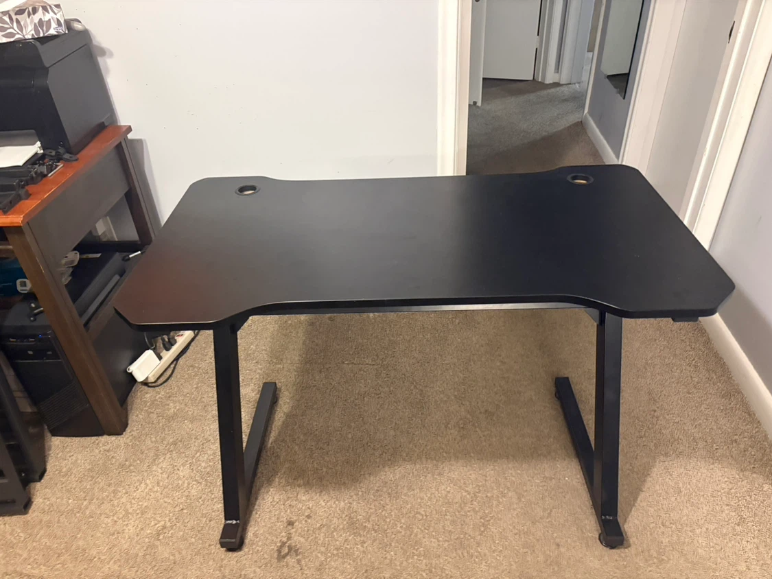 Free delivery used Black gaming desk - photo 5