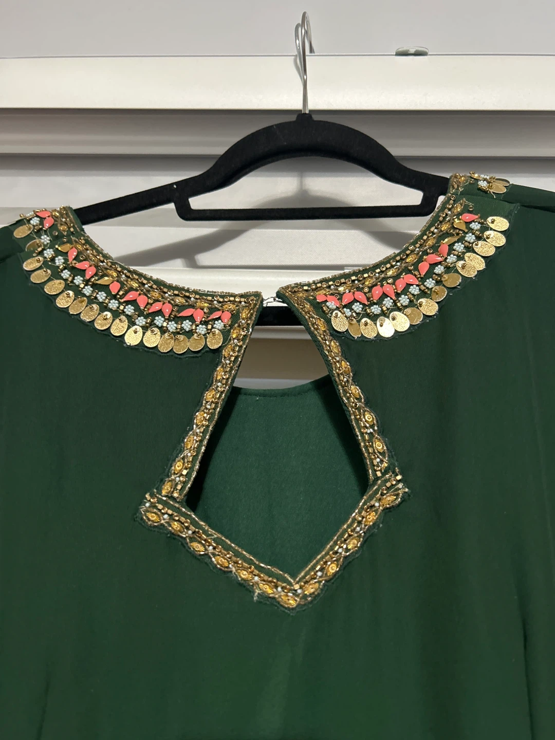 Designer inspired Dark Green Pleated Anarkali Suit - photo 5