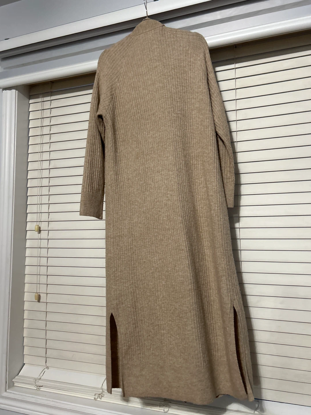 H&M Long Ribbed Cardigan - Beige - photo 2