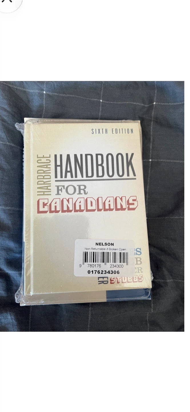 Harbrace Handbook & Workbook for Canadians 6th Edition Set