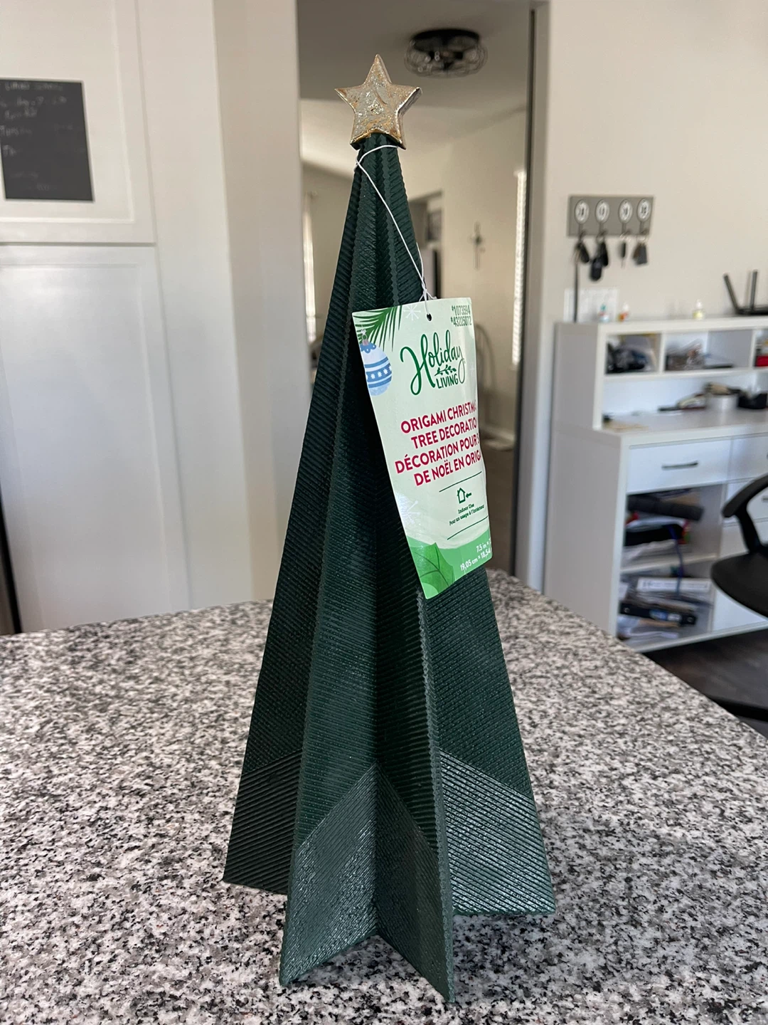Holiday Living Green Origami Christmas Tree Decoration