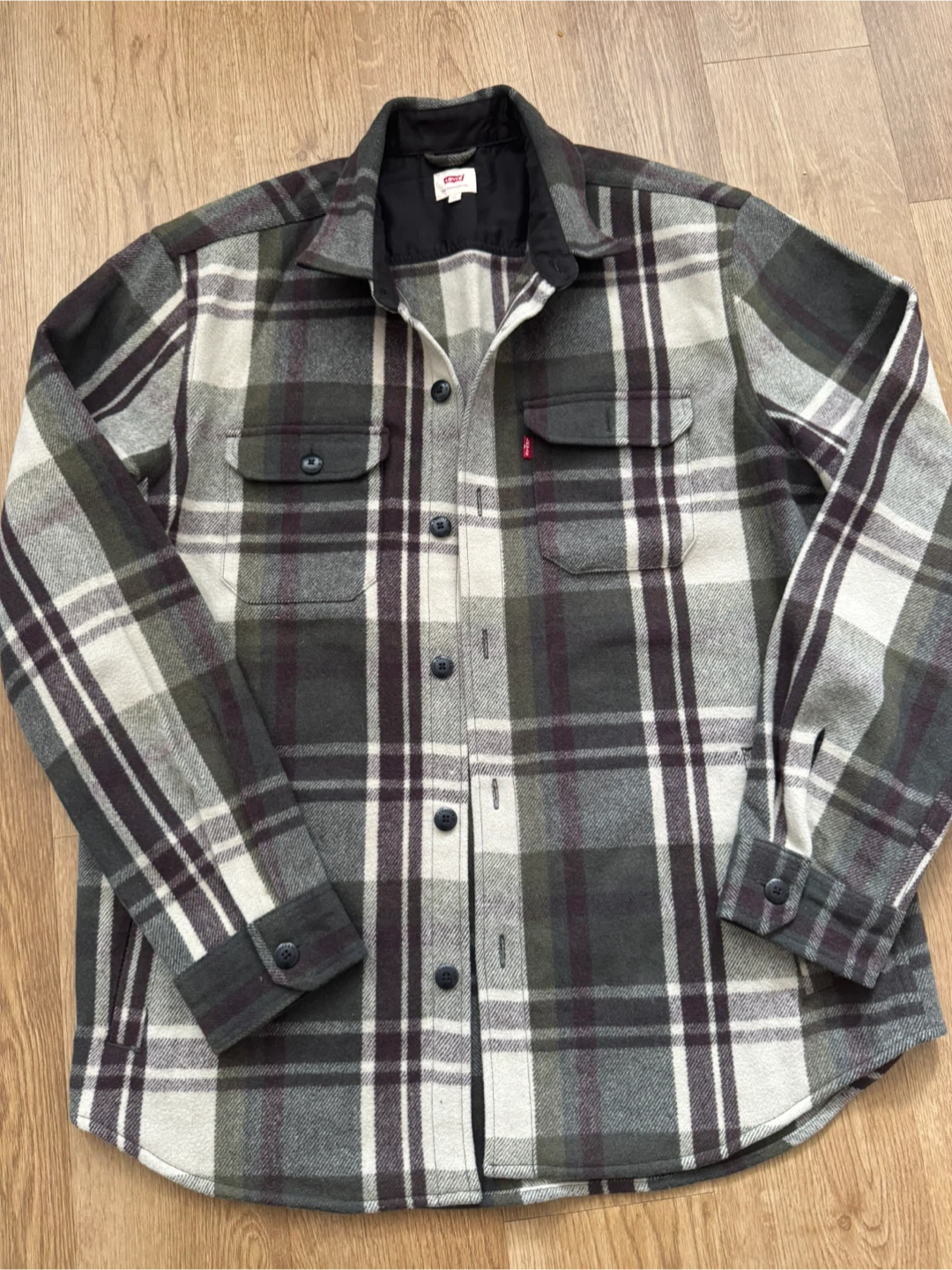 Levi's Plaid Flannel Shirt Jacket