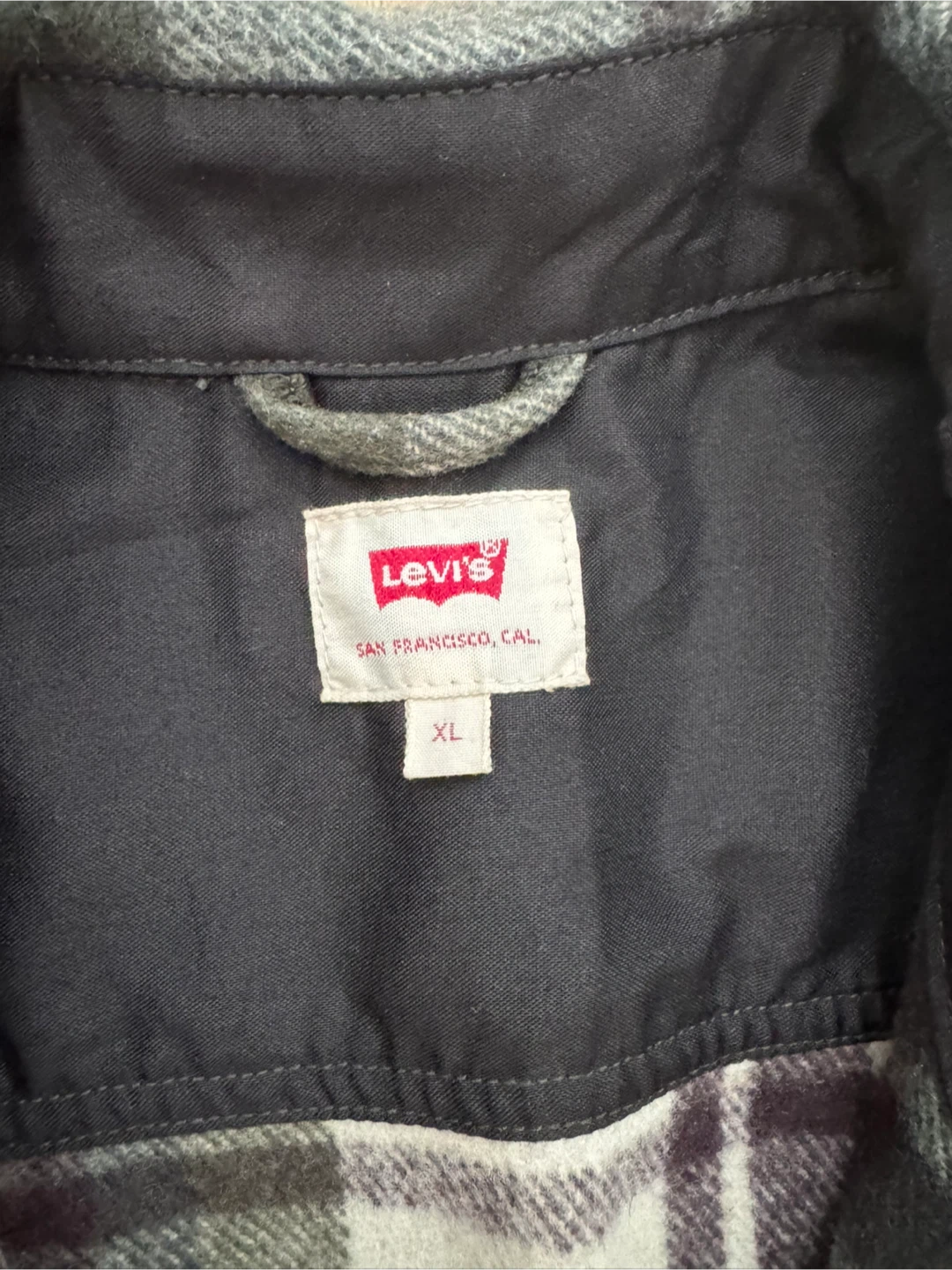 Levi's Plaid Flannel Shirt Jacket - photo 2