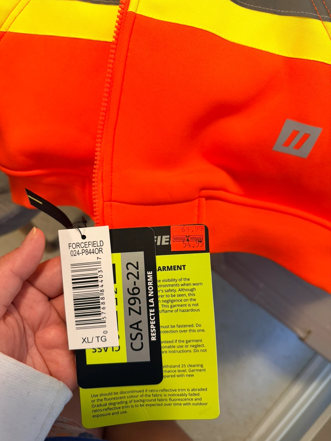 Forcefield High Visibility Safety Hoodie XL - photo 2
