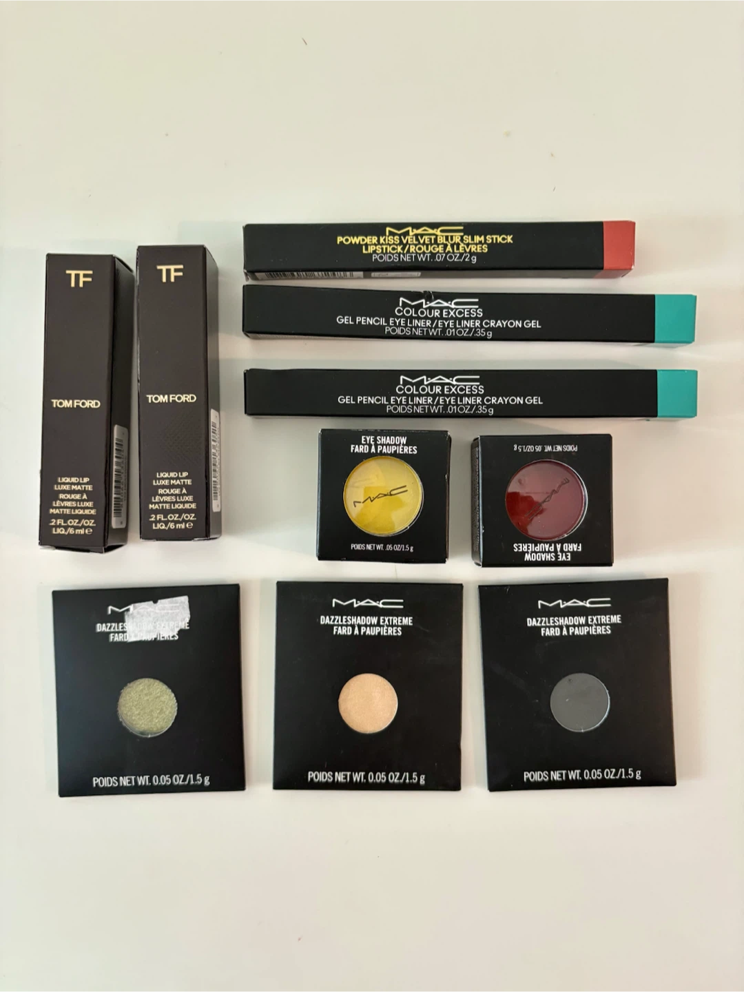Assorted MAC and Tom Ford Makeup Bundle