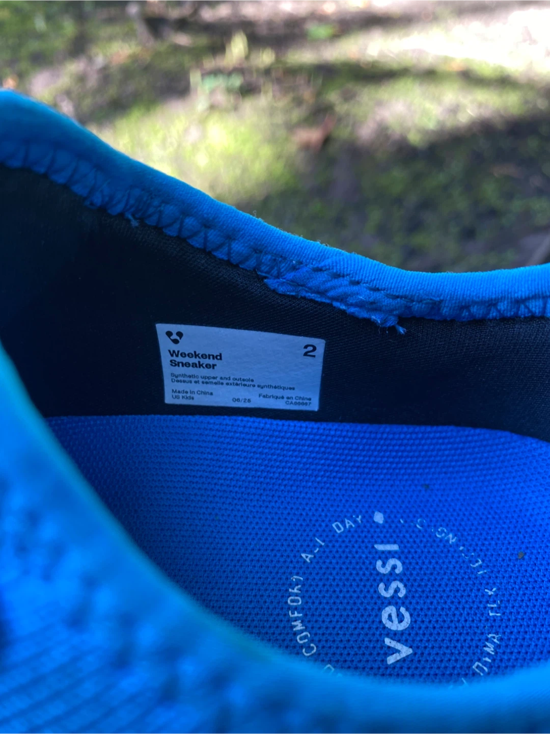 Vessi Weekend Sneaker - Blue - Kids Size 2 - photo 2
