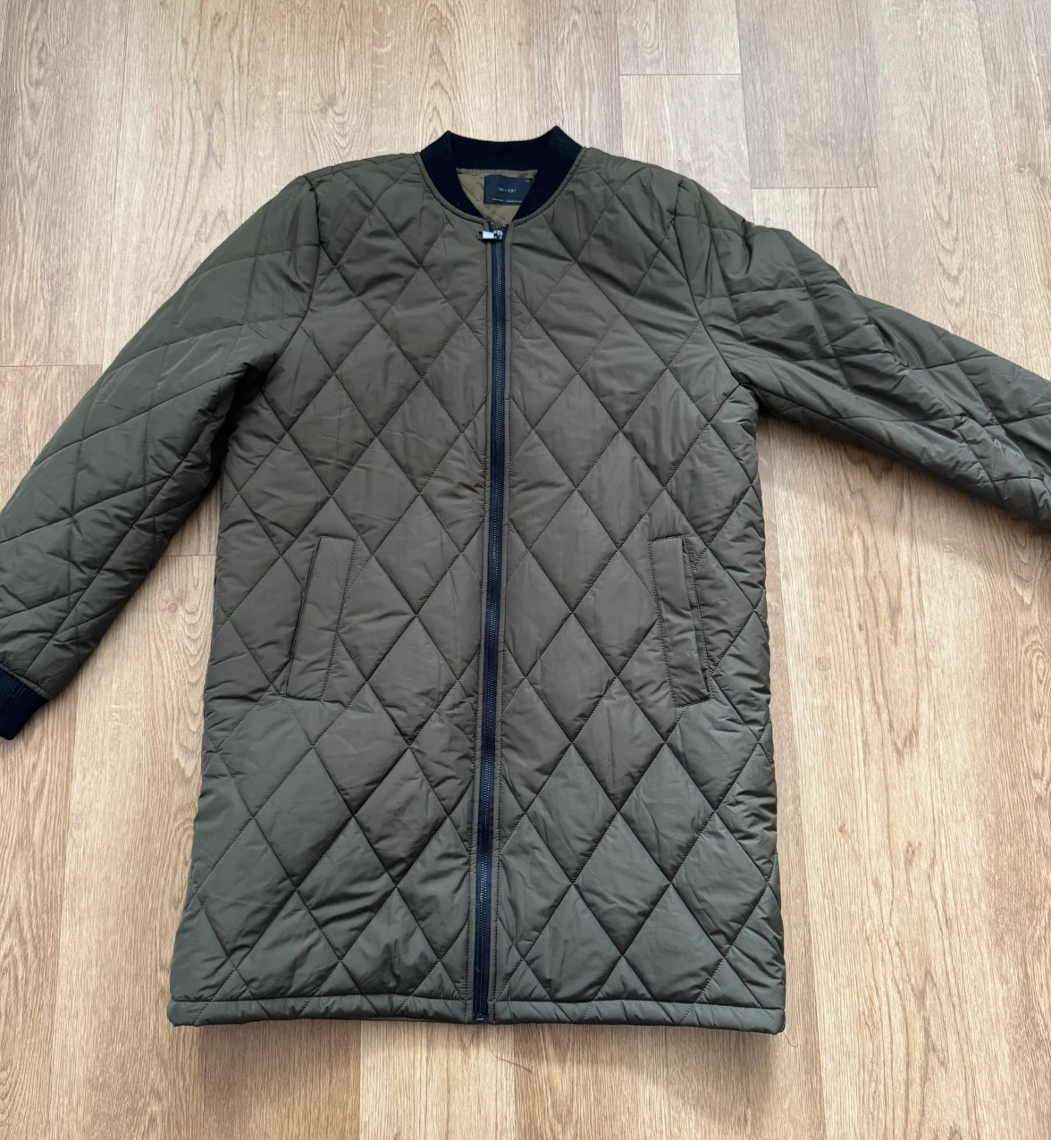 Oak + Fort Quilted Bomber Jacket