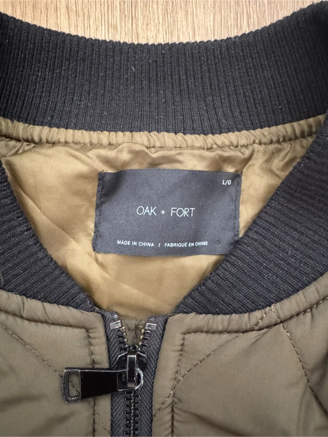 Oak + Fort Quilted Bomber Jacket - photo 2