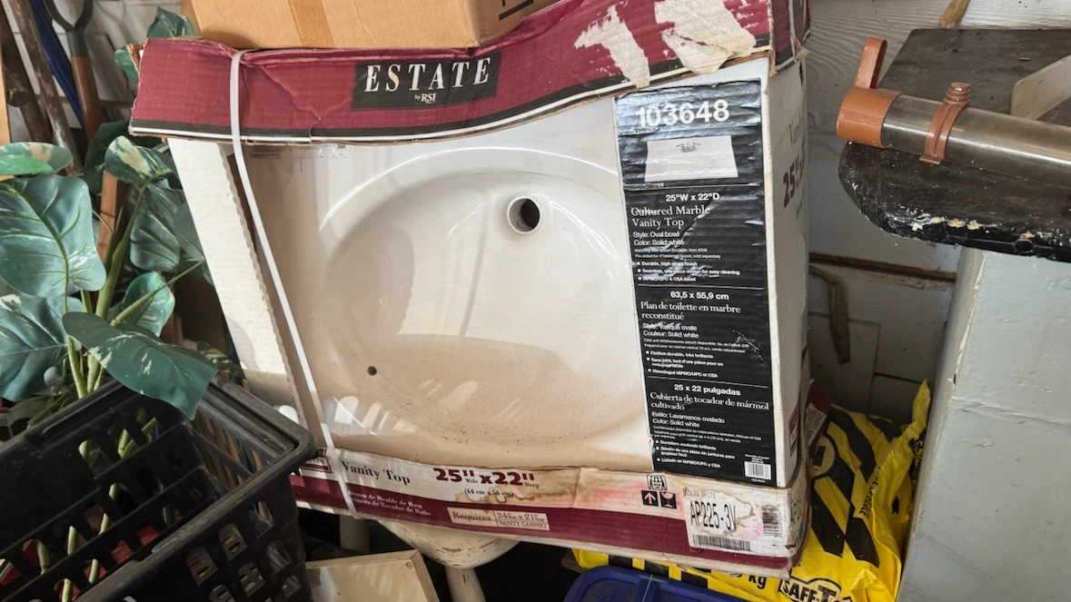 Estate by RSI Cultured Marble Vanity Top 25 inch