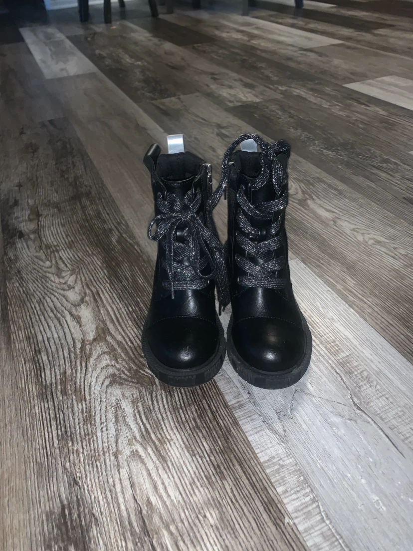 DKNY Black Lace-Up Boots - photo 2