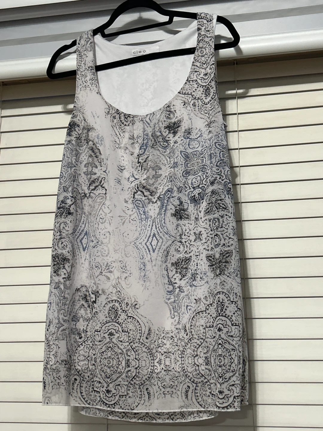 Cleo Sleeveless Paisley Top