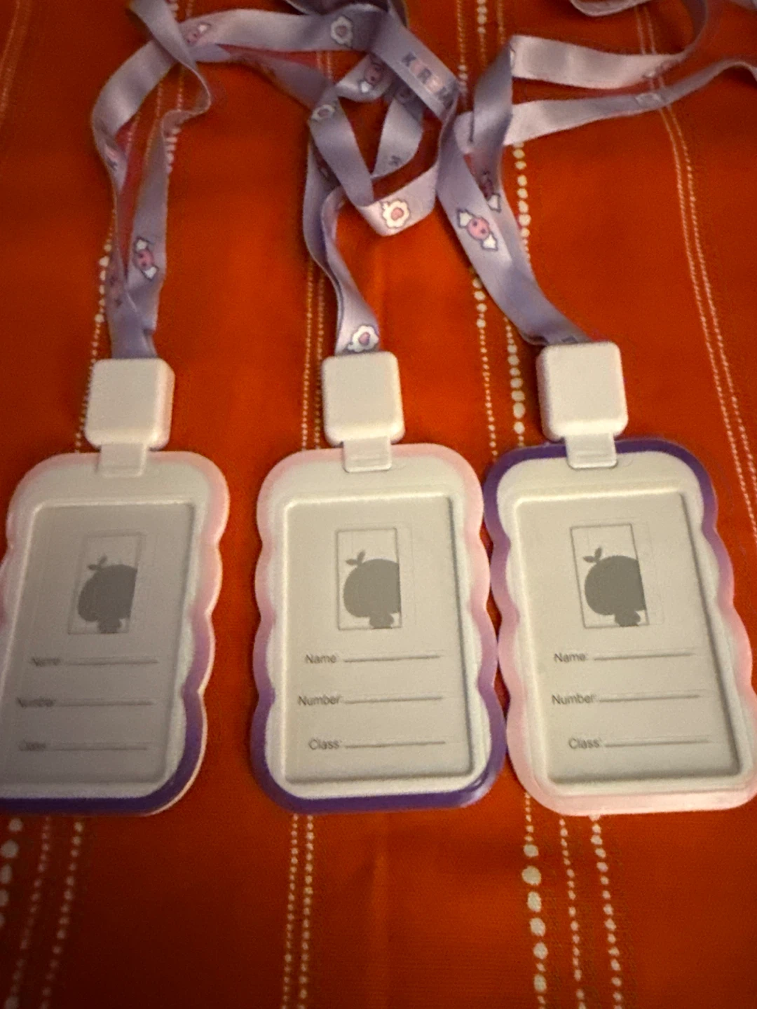 Set of 3 Kuromi Badge Holders with Lanyards - photo 5