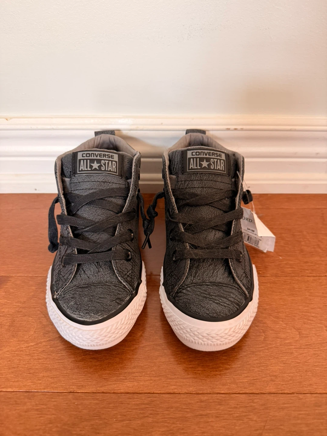 Brand New Kids Converse All Star Street Mid Black Sneakers - photo 5