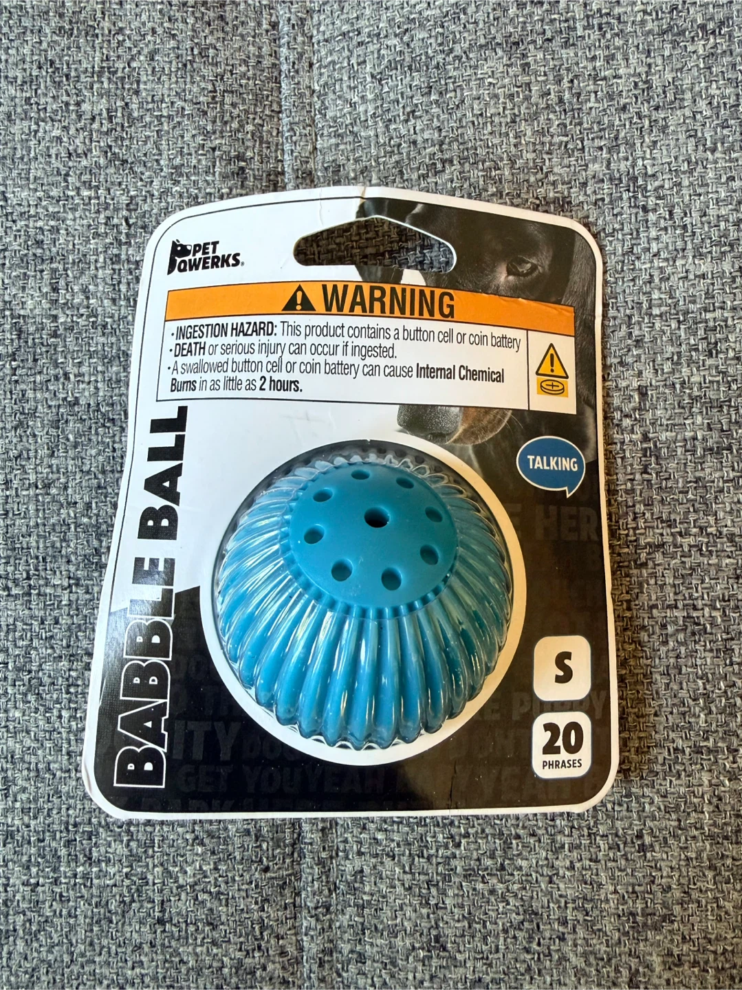 Pet Qwerks Talking Babble Ball Small