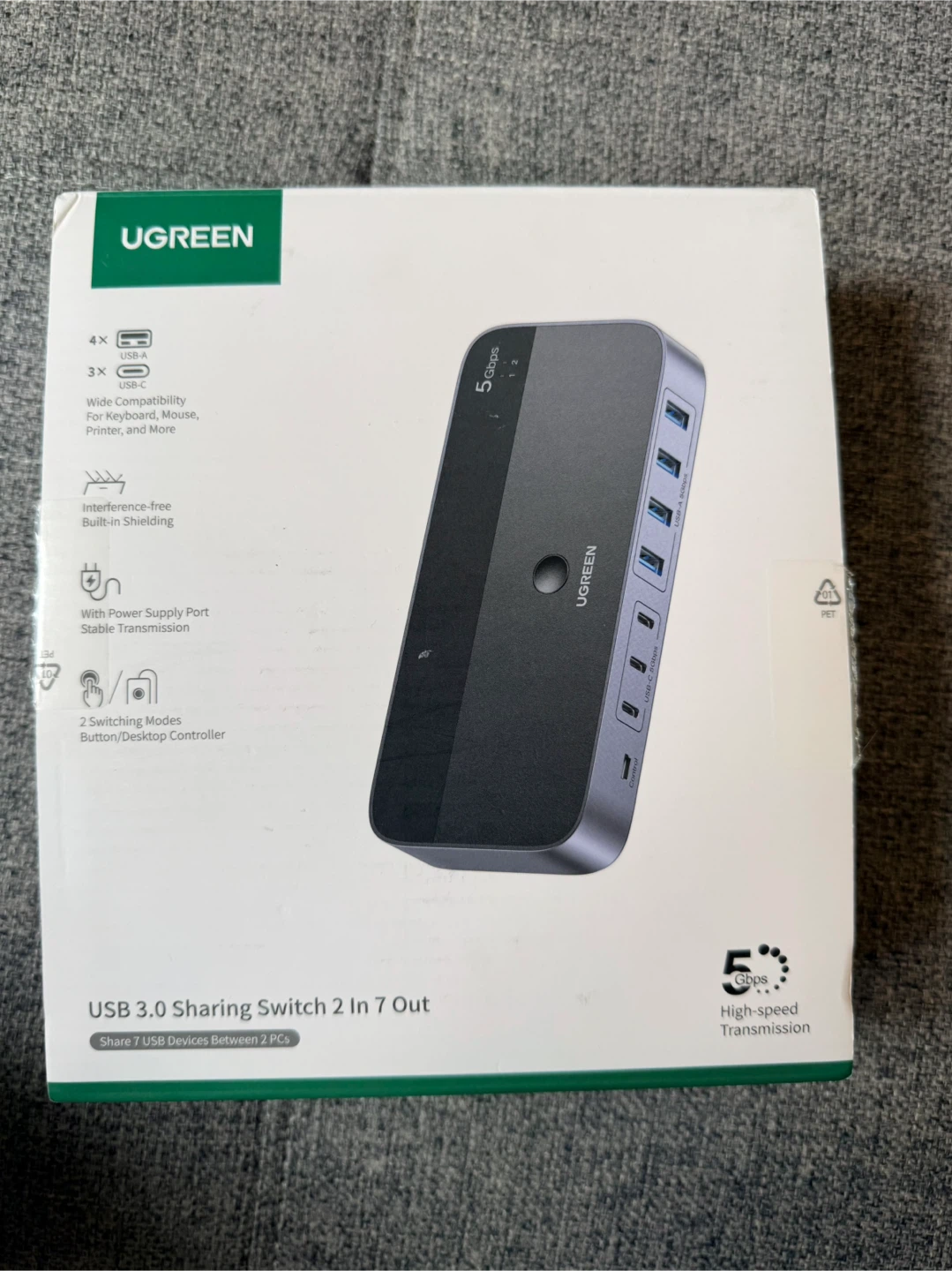 UGREEN USB 3.0 Sharing Switch 2 In 7 Out