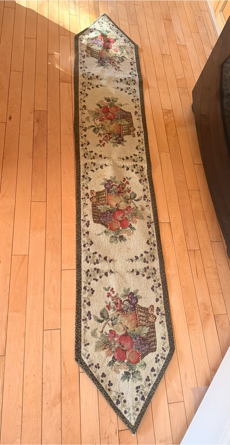Tapestry Fruit Basket Table Runner