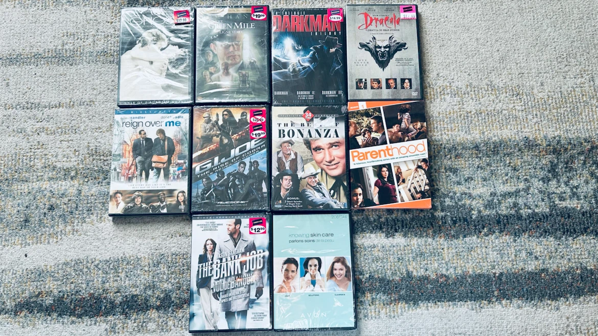 10 Brand New Sealed DVDs – Movies & TV Series Bundle