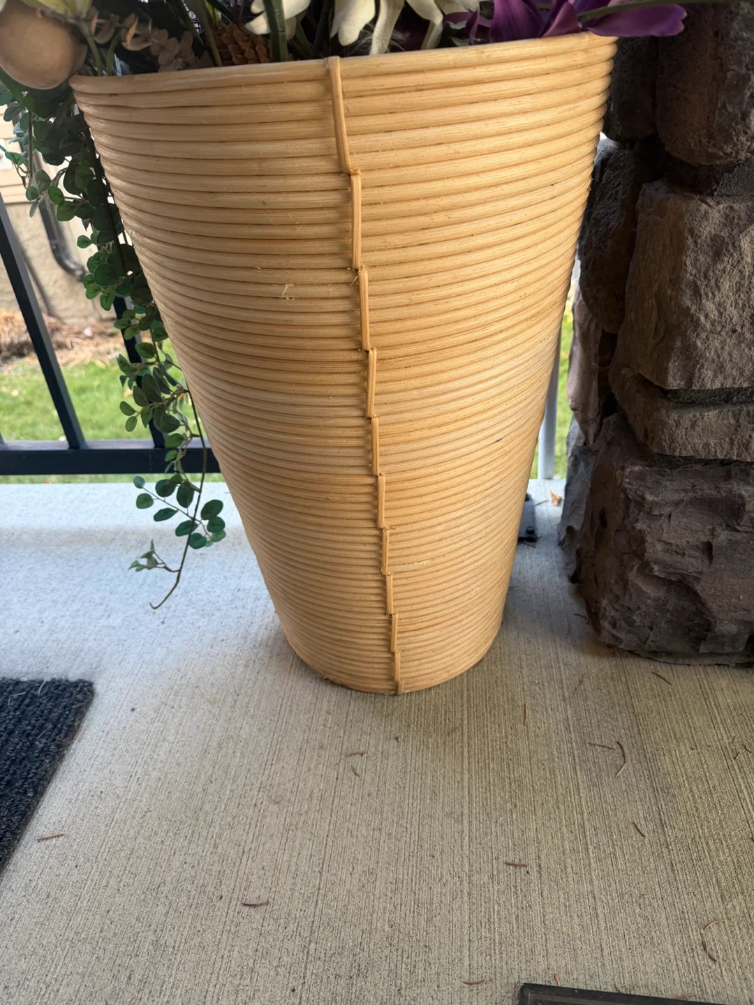 Large Woven Decorative Floor Planter - photo 2
