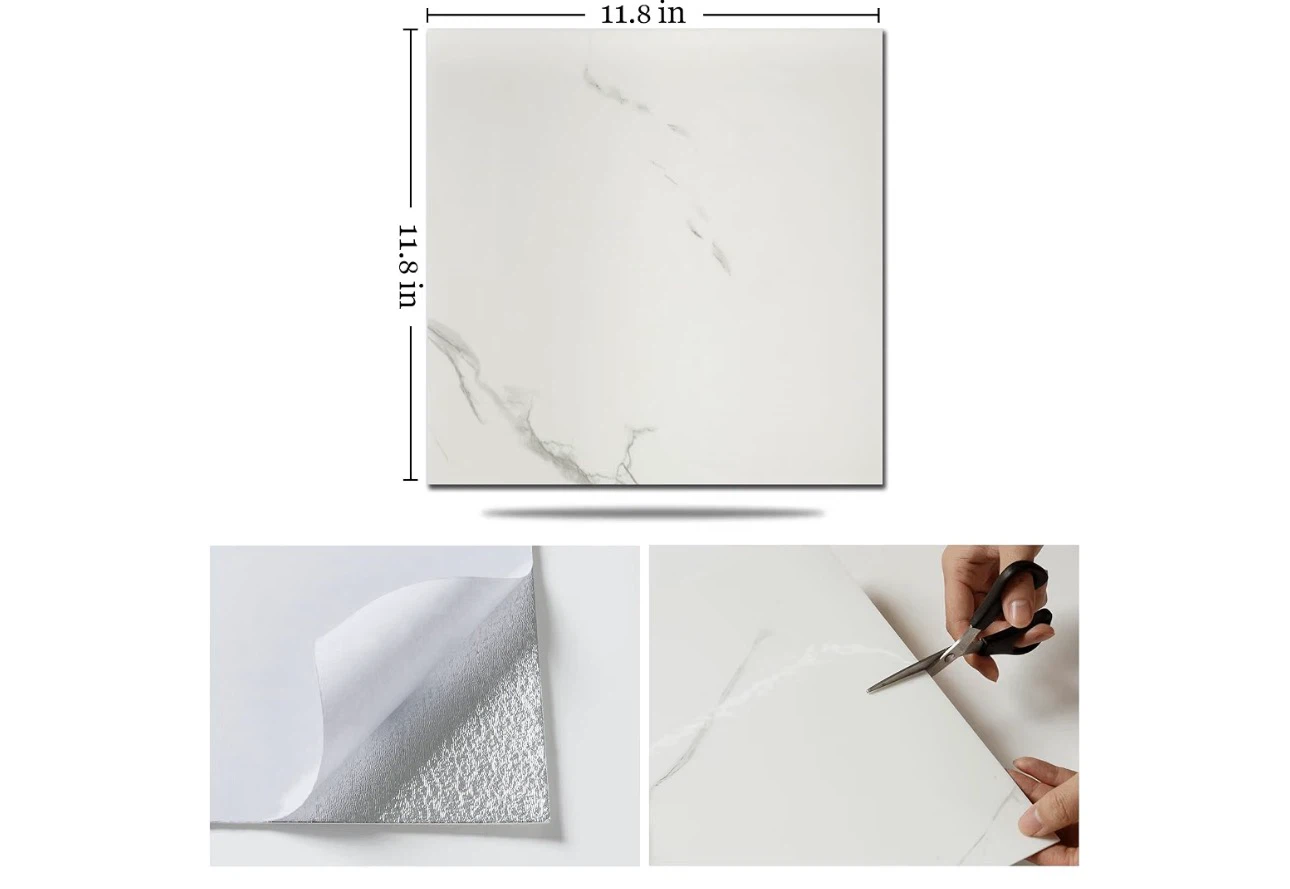 Marble Peel and Stick Wall Stickers - 10 pcs - photo 3