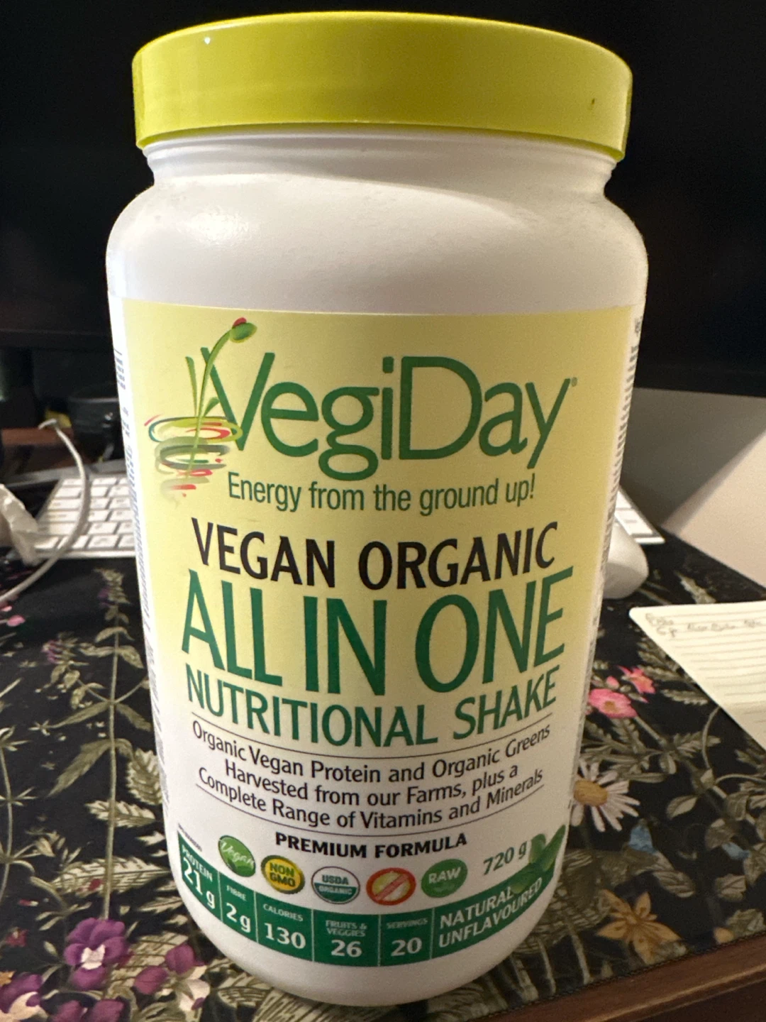 VegiDay Vegan Organic All In One Nutritional Shake