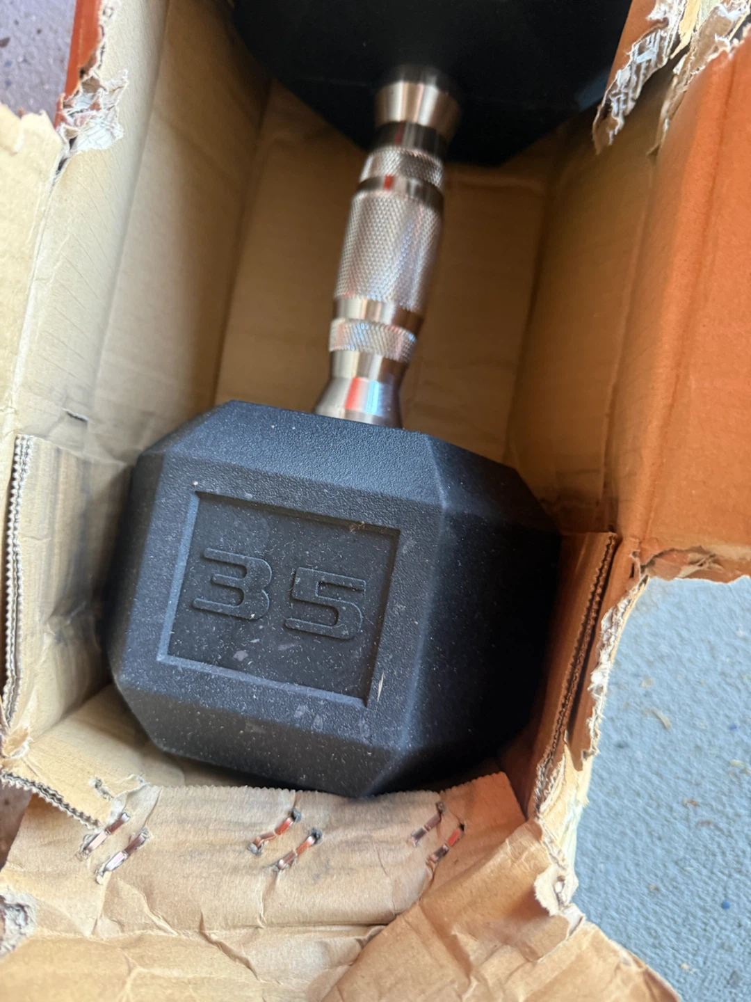Assorted Dumbbells and Workout Bar