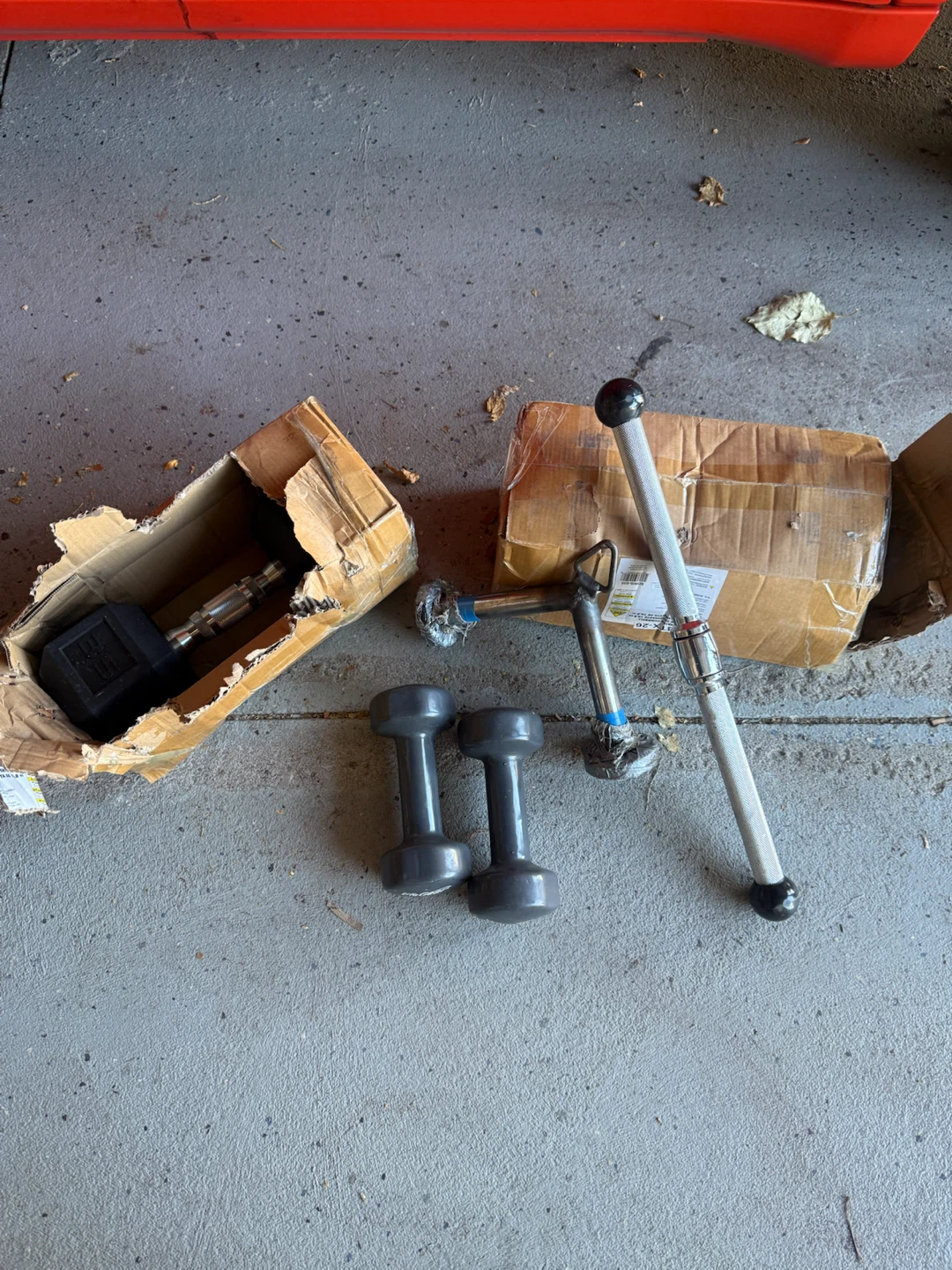 Assorted Dumbbells and Workout Bar - photo 2