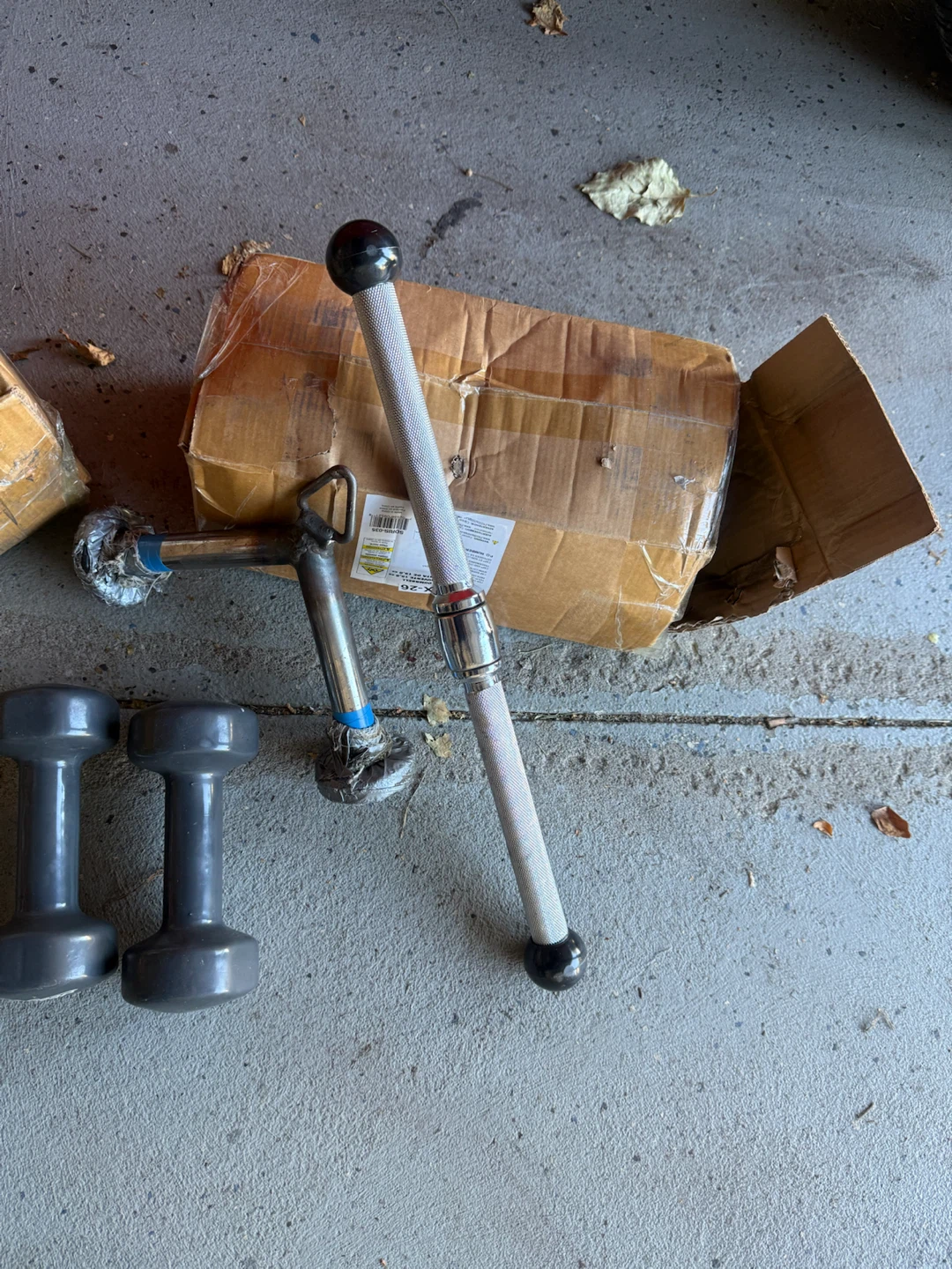 Assorted Dumbbells and Workout Bar - photo 3