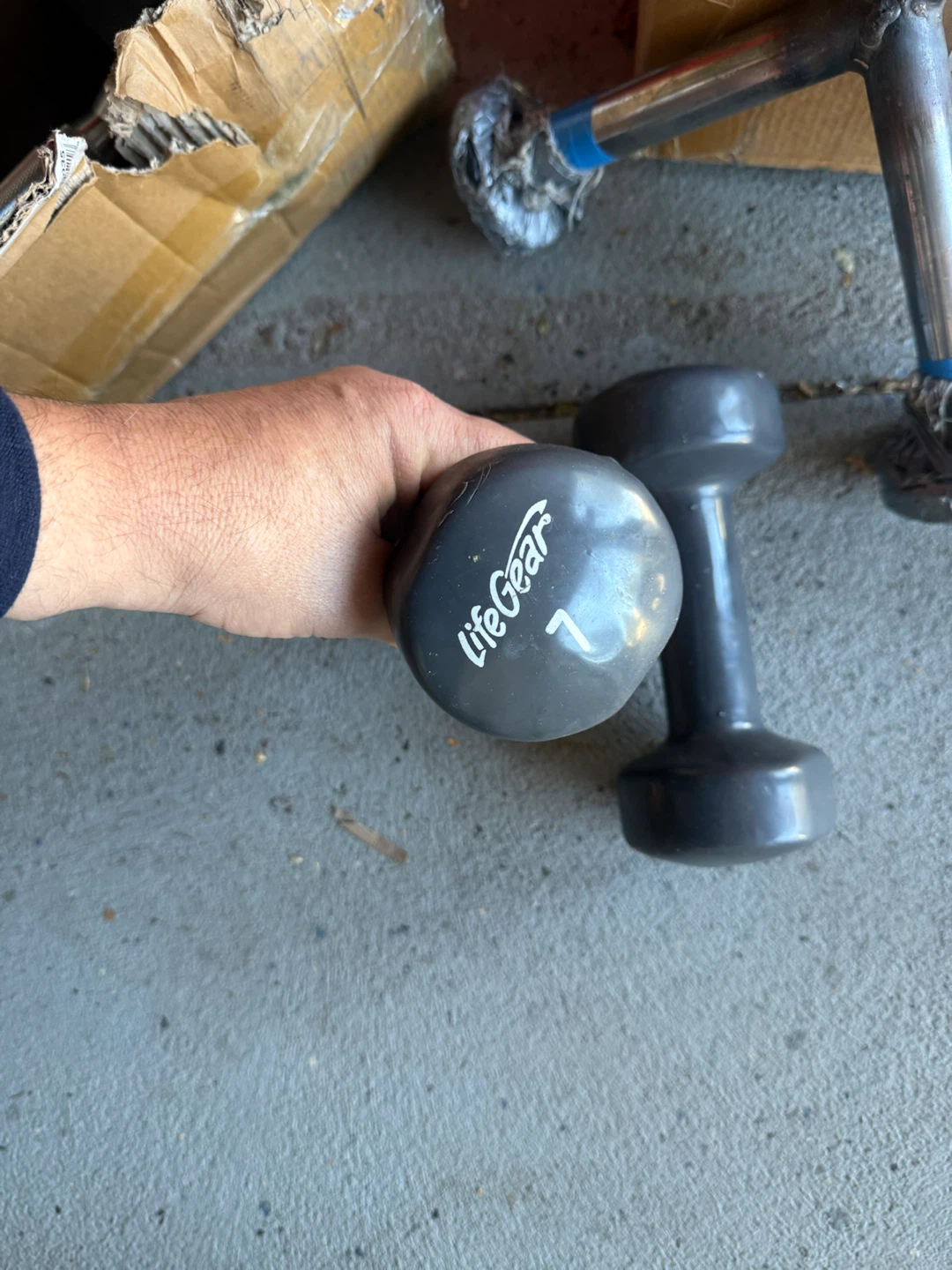 Assorted Dumbbells and Workout Bar - photo 4