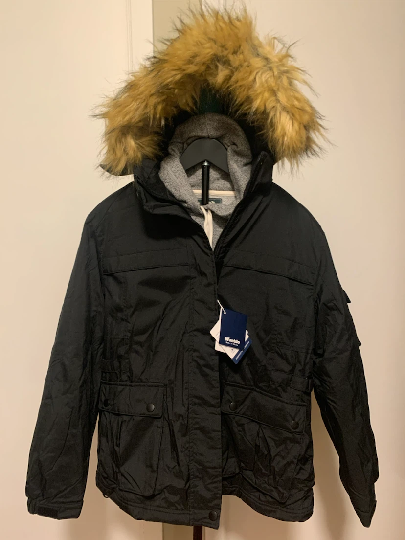 Wantdo Black Winter Parka Jacket Ladies Size L