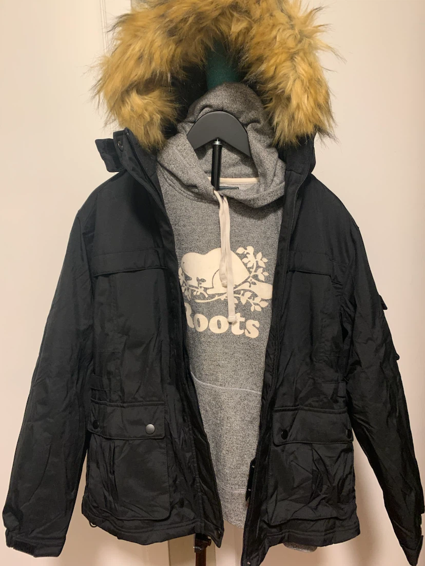 Wantdo Black Winter Parka Jacket Ladies Size L - photo 3