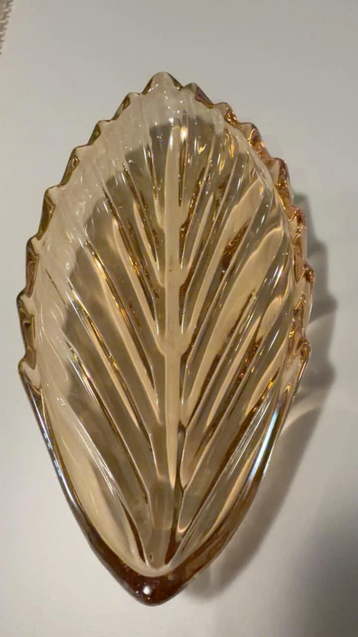 Amber Glass Decorative Dishes Set