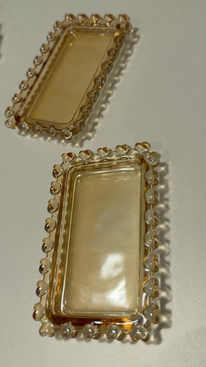 Amber Glass Decorative Dishes Set - photo 2