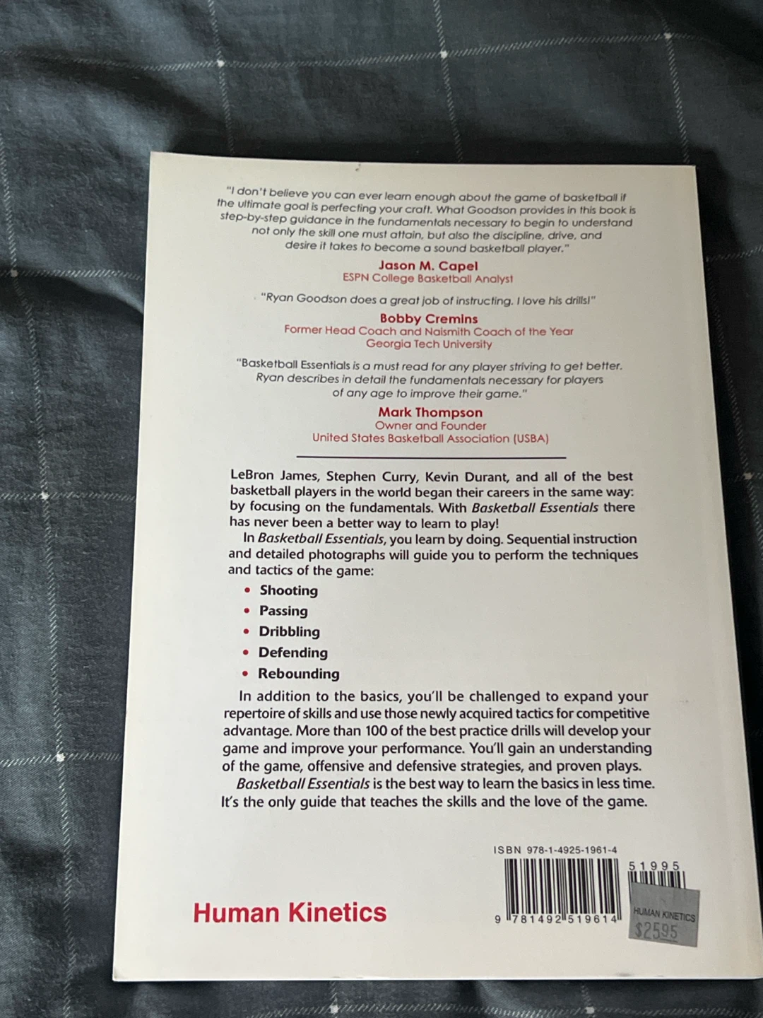 Basketball Essentials by Ryan Goodson Paperback Training Guide - photo 3