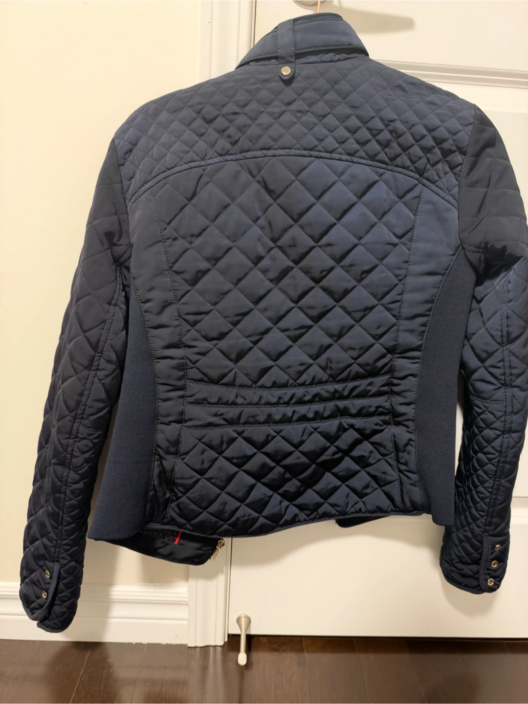 Zara Quilted Jacket - Navy Blue