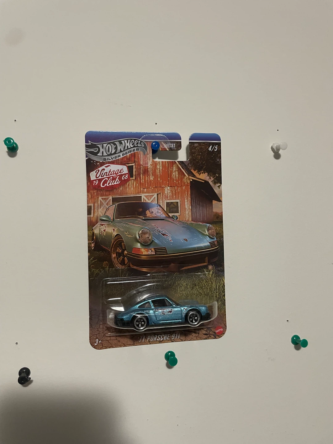 Hot Wheels  vintage club '71 Porsche 911 Silver Series