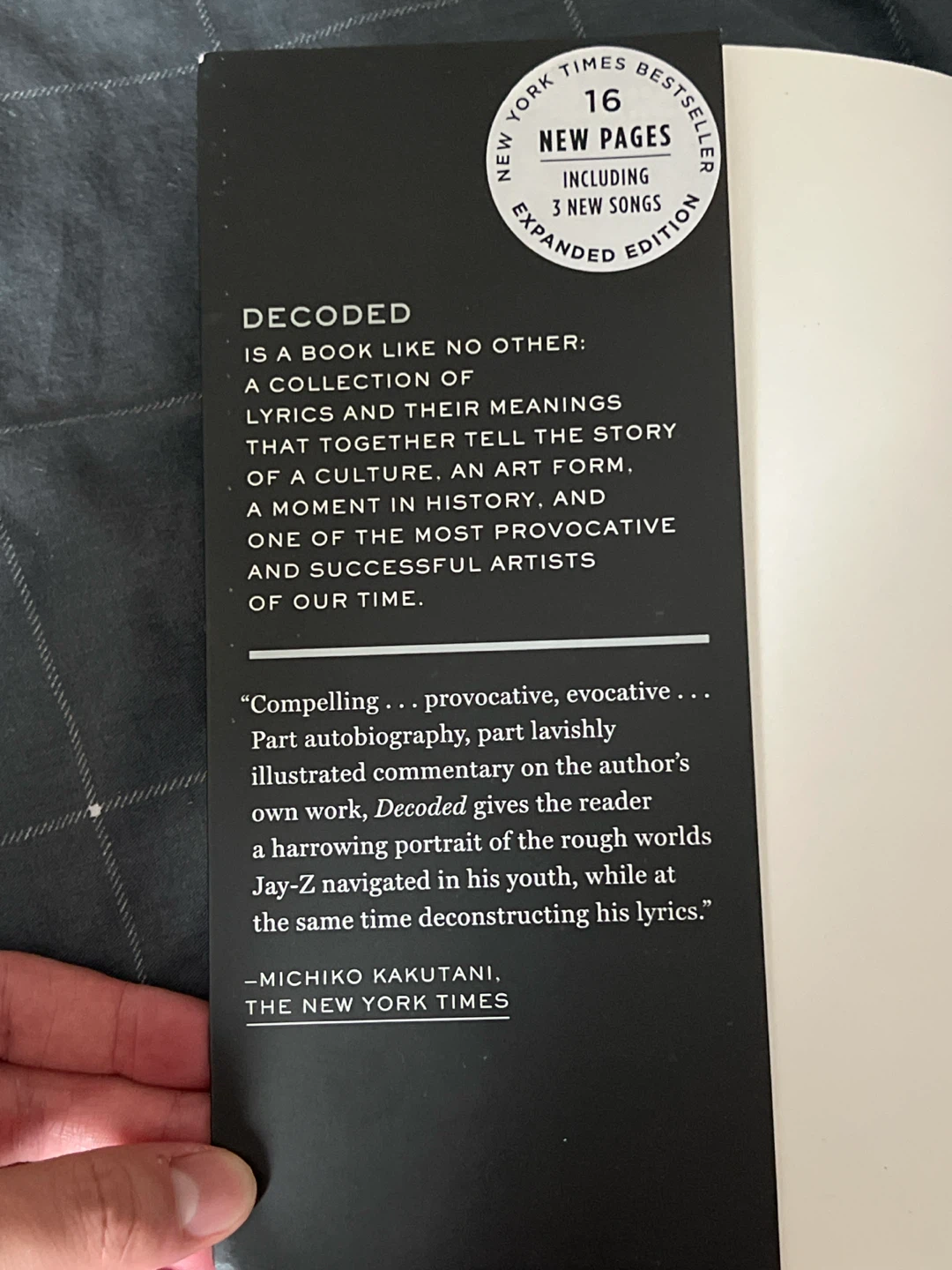 Decoded by Jay-Z Expanded Edition Hardcover Book Memoir Lyrics - photo 4