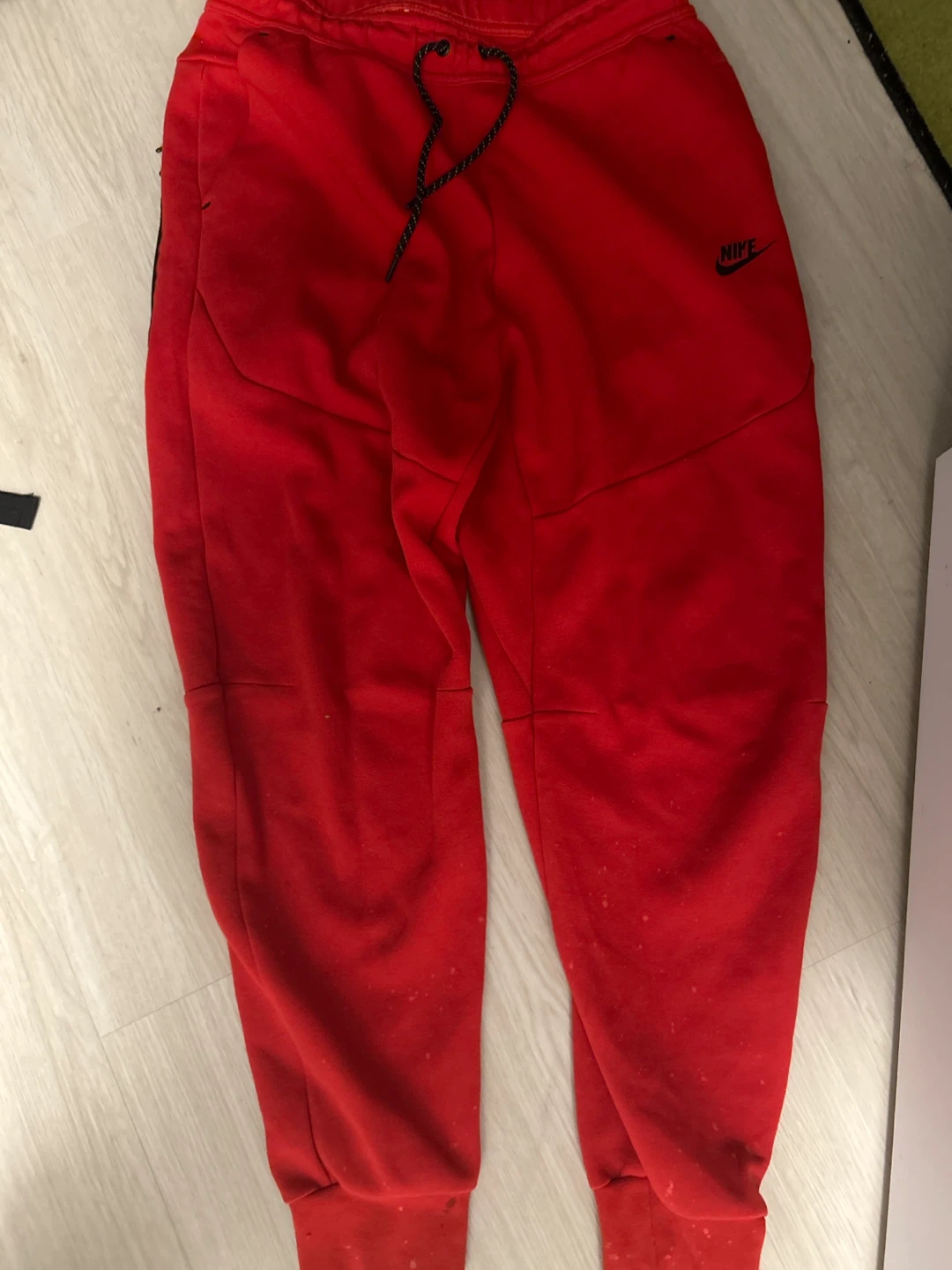Red Nike Tech Fleece Joggers