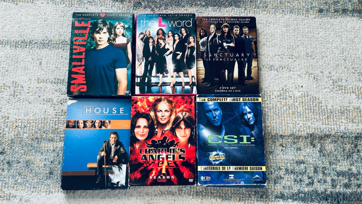 DVD TV Series Collection – 6 Box Sets – Smallville, House, CSI