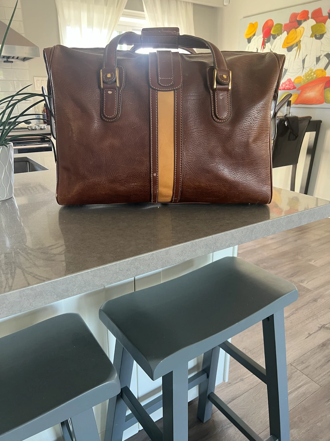Vintage Leather Travel Bag