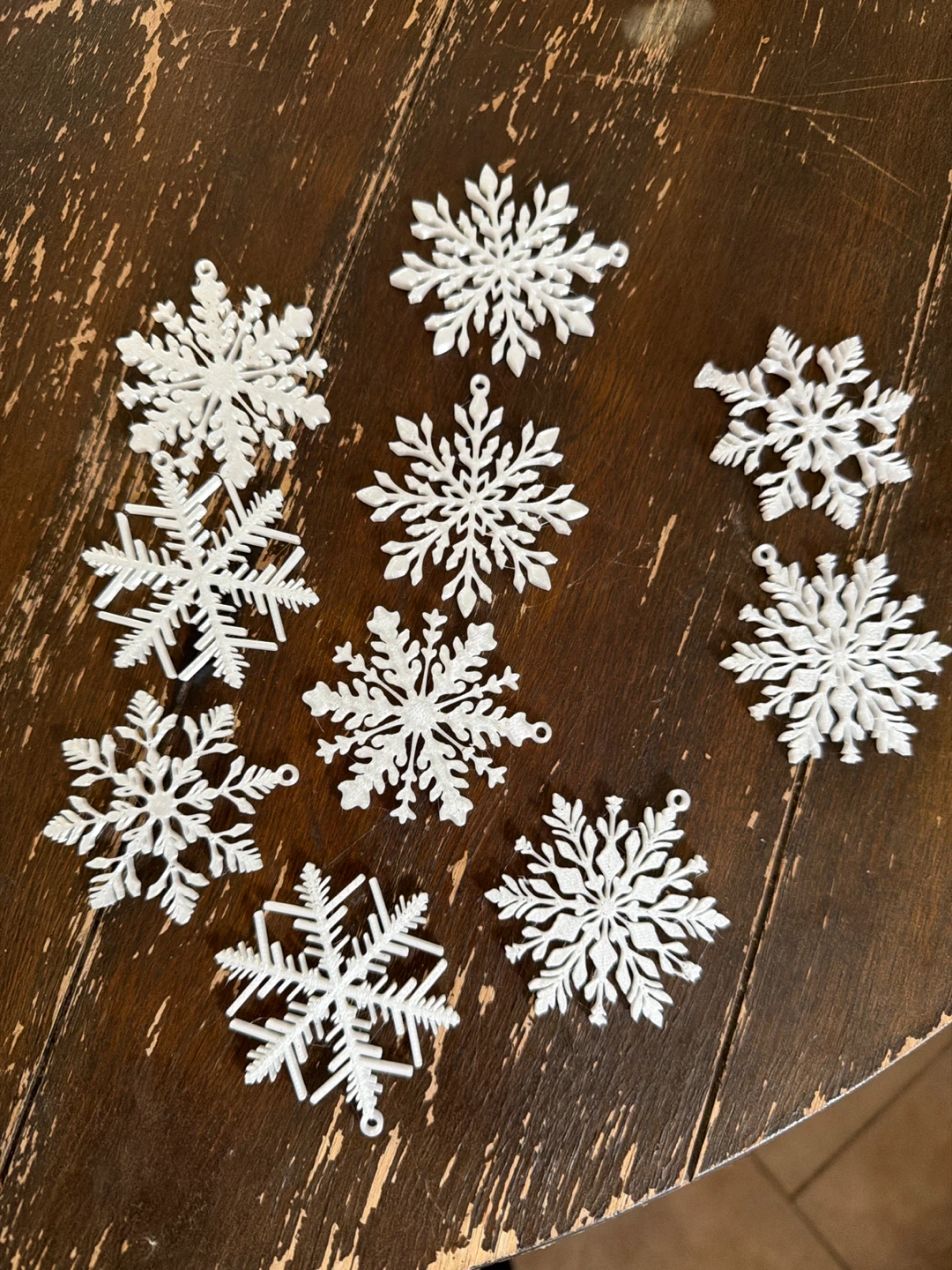 3d printed snowflake ornaments